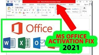 Microsoft Office Activation failed fix  2021 Without Product Key Solved │Tech Vitamins
