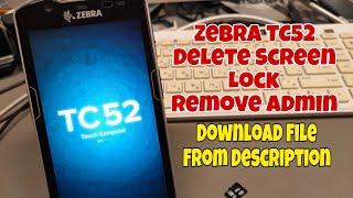 How to Hard Reset Zebra TC52. Delete Pin, Pattern, Password Lock, Admin lock.