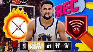 KLAY THOMPSON + 99 THREE IS DOMINATING RANDOM REC IN 2K25! THE BEST SHARPSHOOTER BUILD IN 2K25!