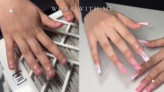ACRYLIC NAILS ON NAIL BITERS | WHAT I DO | 🩷