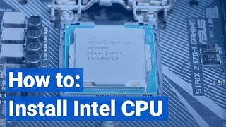 How to Install an Intel CPU: A step by step guide