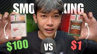 ASMR Smoking $1 VS $100 Which Wins ?