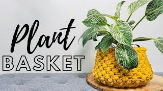 DIY Macrame Plant Basket | How to Macrame a Basket with Rings