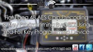 Fiat Egea 2016+ 48 AES Chip Remote Key Precoding & programming using ZED-FULL Programmer