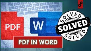 How to Insert PDF file into Word Document? | Tutorial