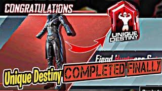 Unique Destiny Achievement Mission completed finally | How to complete Unique Destiny Mission