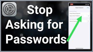How To Stop App Store Asking For Password
