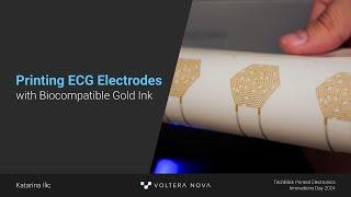 ECG Sensors Printed with Gold | Voltera Keynote at TechBlick Printed Electronics Innovation Day 2024