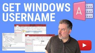 How to Get the Windows Username in MS Access