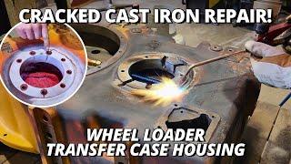 Challenging CRACKED Cast Iron Housing Repair! | Flame Spray Welding