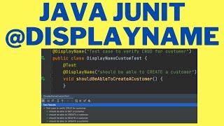 JAVA JUNIT 5 @DISPLAYNAME | HOW TO USE JUNIT 5 @DISPLAYNAME ITS BENEFITS |EXAMPLE CODE| InterviewDOT