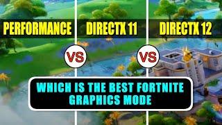 Performance vs DirectX 11 vs DirectX 12 - which is the best graphics mode in Fortnite?