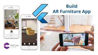 Flutter 2.8 Android & iOS ARCore AR Furniture App - iKEA Virtual Reality & WayFair Clone FYP Project
