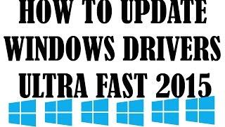 How to Update windows PC drivers Ultrafast for free !!