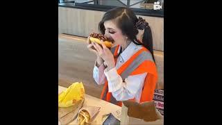 Eugenia Cooney Eating Chocolate Covered Donut (AI Generated Video) #shorts