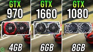 GTX 970 vs GTX 1660 vs GTX 1080 - Tested in 2024
