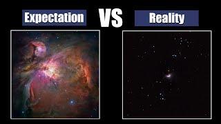Deep-Sky Objects Through a Telescope. Expectation and Reality