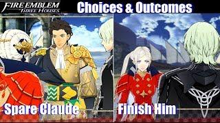 FE3H Spare Claude vs Finish Him Outcomes - Fire Emblem Three Houses