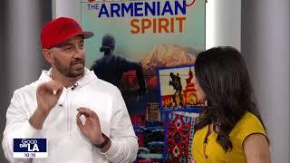 Ara Zada on Good Day LA showing Armenian Food! Armenian Heritage  Harissa and other recipes!