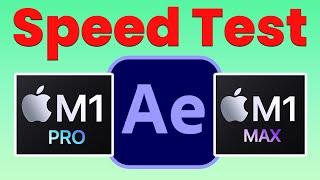 Apple M1 PRO vs M1 MAX : Adobe After Effects Test