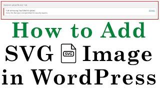 How to Add SVG Image in WordPress