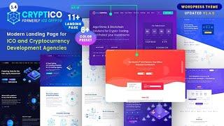 Cryptico - ICO Crypto Landing & Cryptocurrency WordPress Theme​ Free Download