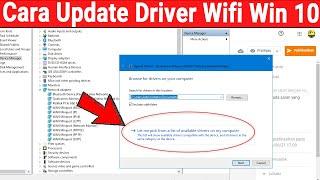 CARA UPDATE DRIVER WIFI WINDOWS 10