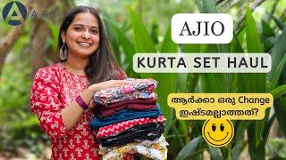 AJIO Dailywear Kurta Set Haul | Best Affordable College/Office Kurta sets | Everything under Rs 999