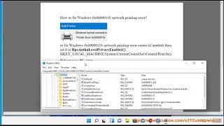 Fix network printing error 0x0000011b in Windows 11/10