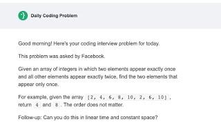 Daily Coding Problem #140 - Facebook interview question