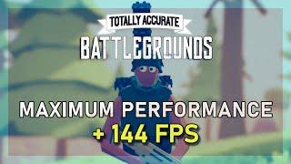 Totally Accurate Battlegrounds  - How To Boost FPS, Fix Lag & Stuttering