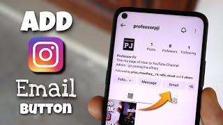 How to Add Email Button on Instagram