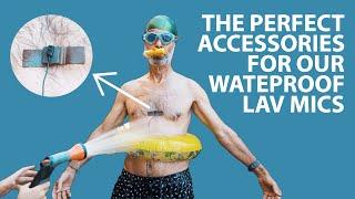 waterproof  lavalier mics & the suitable accessories