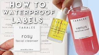 How to Make Product Labels - Waterproof & Scratch Resistant.