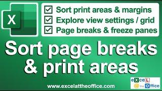 Print Margins, Ribbon Views and Page Breaks in Excel