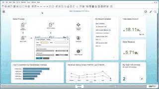 Fiori Style Cockpit in SAP Business One 9 1, version for SAP HANA   Feature Clip