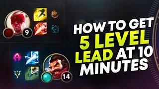 HOW TO GET A 5 LEVEL LEAD AT 15 MINS! ( NEW JUNGLE XP) | League of Legends