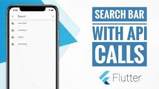 How to Create Search Bar with API Calls in Flutter | Search Bar | Flutter | @flutterstudio