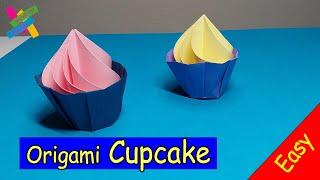 Origami CUPCAKE | How to make paper cupcake easy | DIY EASY | Fold tutorial