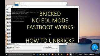 Redmi Note 3 Pro- Bricked | No EDL mode | Fastboot Works - How to Unbrick?