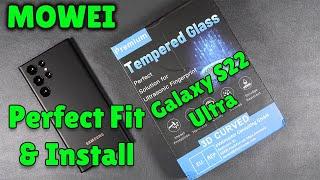Mowei Galaxy S22 Ultra Tempered Glass Screen Protector With Liquid Adhesive