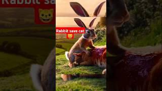 A rabbit saving injured cat #rabbit #cat #injury #newsong #singer #catchysong #behindthesong