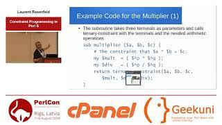 Laurent Rosenfeld. Constraint Programming in Perl 6