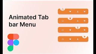 How to create bottom navigation bar in figma | Animated Menu