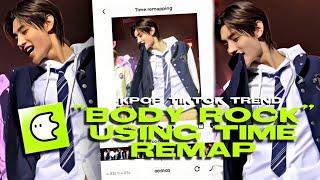 watch me edit: kpop tiktok trend "body rock" using time remap || blurrr