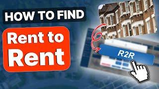  How to Find Rent to Rent DEALS | Property Filter