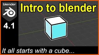 Learn the Blender Basics -- follow along, it's easy! A Tutorial for the Total Beginner #blender #3d