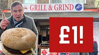 I Review The UK'S CHEAPEST BURGER! £1!