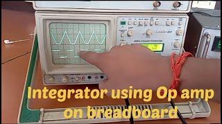 Integrator using op amp  741 IC #Knowledgeandeducationbox