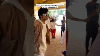 #shorts First Time as a Dance Judge | Dhruv Tiwari | RD National College | Goonj | College Fest